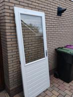 Achterdeur met glas, Doe-het-zelf en Verbouw, Deuren en Horren, Gebruikt, 80 tot 100 cm, Ophalen of Verzenden, Buitendeur