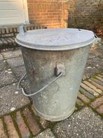 Zinken vuilnisemmer, Antiek en Kunst, Curiosa en Brocante, Ophalen