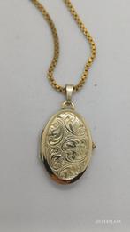 Goud Verguld Medaillon Ketting - 62cm, Sieraden, Tassen en Uiterlijk, Kettingen, Ophalen of Verzenden, Goud, Overige materialen