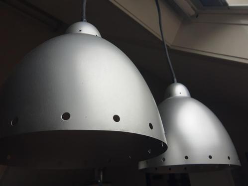 Set van 2 leuke hanglampen., Huis en Inrichting, Lampen | Hanglampen, Gebruikt, Minder dan 50 cm, Metaal, Ophalen