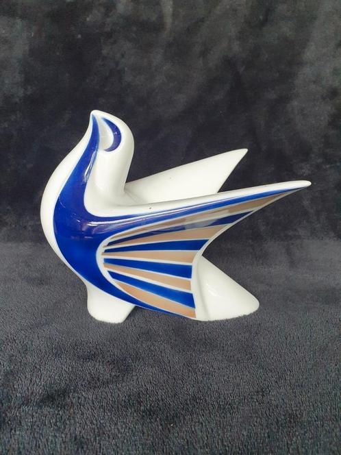 Sargadelos- abstract beeld van een duif - 15 cm hoog, Verzamelen, Beelden en Beeldjes, Gebruikt, Mens, Ophalen of Verzenden