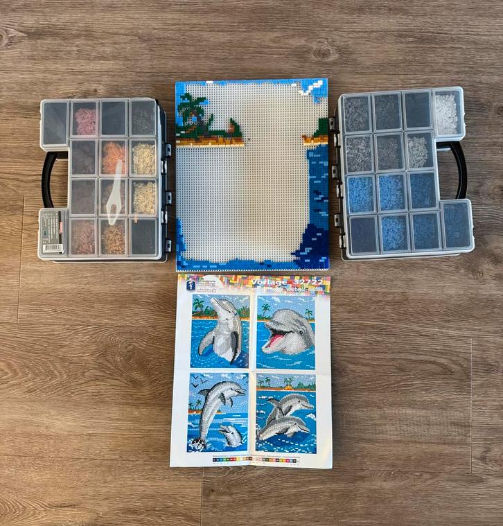 Mini Steck Dolfijnen Compleet, Hobby en Vrije tijd, Ministeck, Zo goed als nieuw, Losse ministeck of Strip, Ophalen