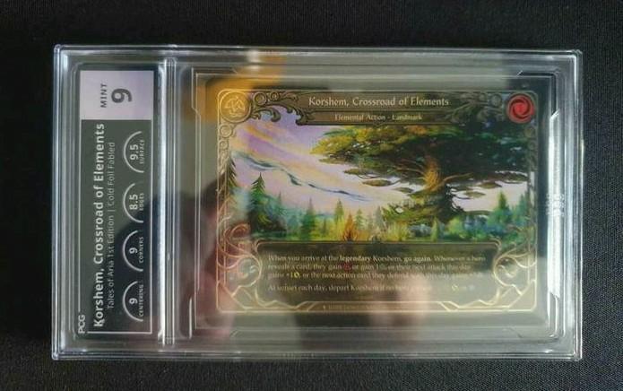 Korshem Tales of Aria graded PCG 9 Mint, Hobby en Vrije tijd, Verzamelkaartspellen | Overige, Nieuw, Losse kaart, Foil, Ophalen of Verzenden