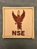 5x5 borstembleem NSE desert, Verzamelen, Militaria | Algemeen, Verzenden, Landmacht, Nederland, Embleem of Badge