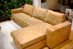 Modern Brown Leather L-Shaped Couch – Great Condition, Ophalen, Gebruikt, 300 cm of meer, Vierpersoons of meer