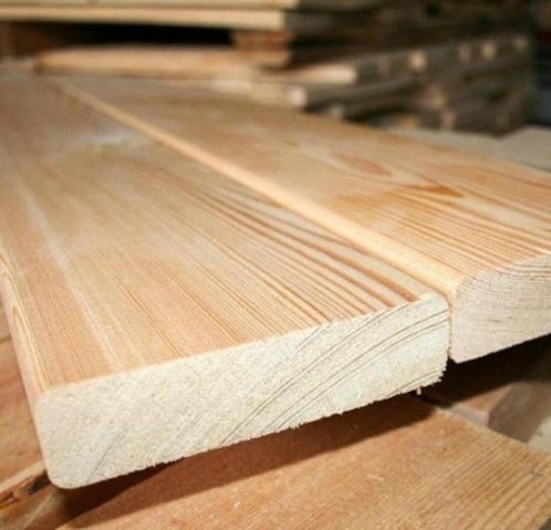 Vlonderplanken lariks 27/45x142mm, terrasdelen, terrasboard, Tuin en Terras, Terrasdelen en Vlonders, Nieuw, Hout, Verzenden