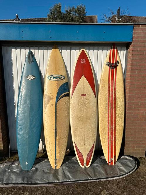 6’10”- 7’2” classic boards voor surf of decoratie, Watersport en Boten, Golfsurfen, Gebruikt, Overige typen, Met vinnen, Ophalen