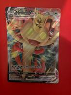 Grote Pokemon Kaart - Meowth VMAX Gigantamax, Ophalen of Verzenden, Zo goed als nieuw, Losse kaart, Foil