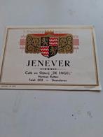Etiket slijterij de  Engel Steenderen . Jenever, Ophalen of Verzenden, Zo goed als nieuw, Overige typen, Overige merken