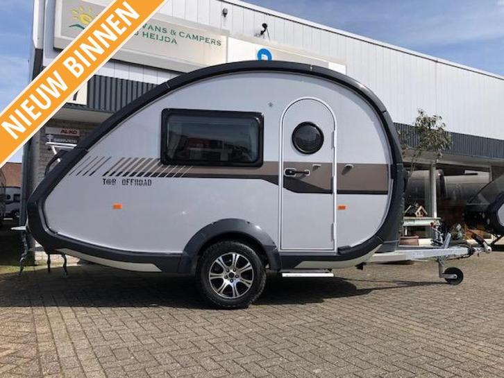 T@B Off Road 320 2018 Luifel, fietsenrek, mover 18250,-, Caravans en Kamperen, Caravans, Particulier, 500 - 750 kg, Rondzit, T@b