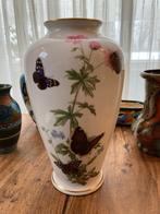Franklin Porcelain Vaas met vlinders, Ophalen of Verzenden