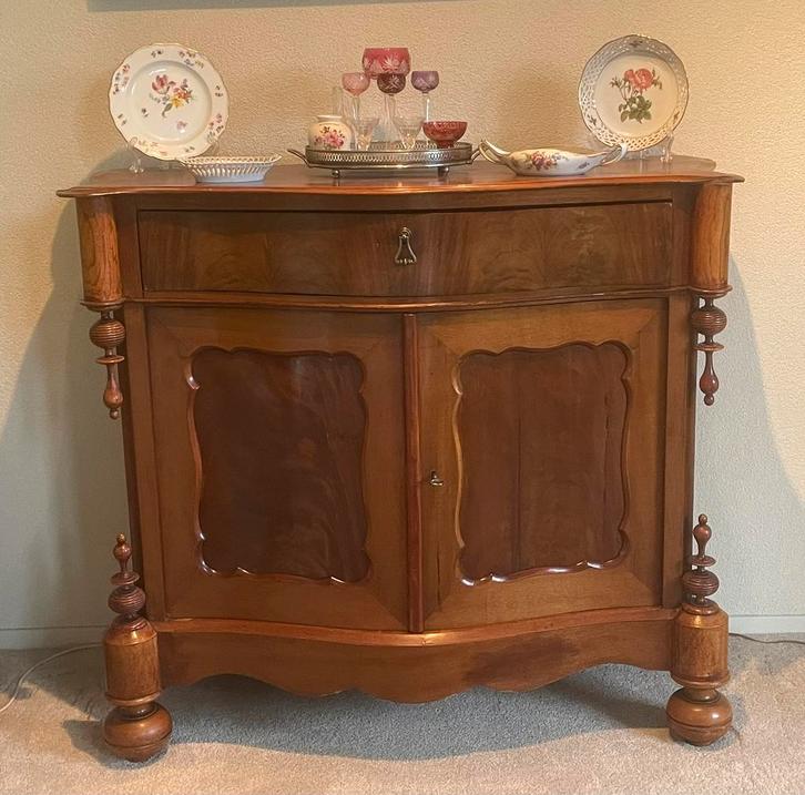 Antieke Biedermeier penantkast, Antiek en Kunst, Antiek | Meubels | Kasten, Ophalen