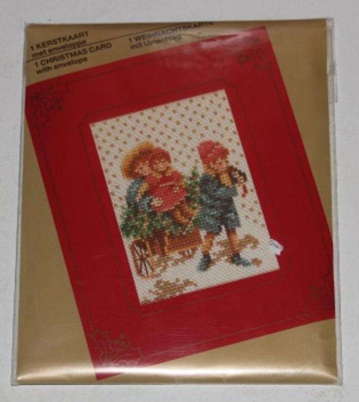 Borduurpakket kerstkaart Lanarte   133854, Diversen, Kerst, Nieuw, Ophalen of Verzenden