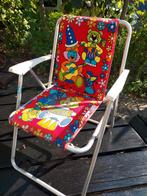 Schattig vintage kinderstoeltje met een vrolijk circus thema, Ophalen of Verzenden, Campingstoel