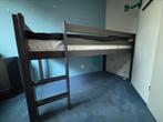 Hoogslaper, donkergrijs, kwaliteit, incl matras+lattenbodem, Huis en Inrichting, Slaapkamer | Stapelbedden en Hoogslapers, Ophalen