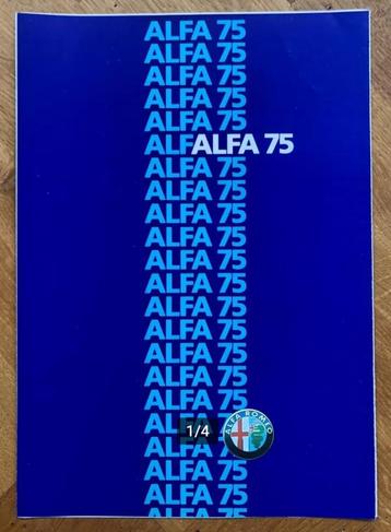 Alfa Romeo 75 1986 folder beschikbaar voor biedingen
