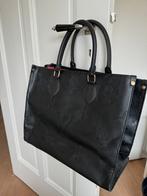 Mooie zwarte tas met rodebinnenzijde, Ophalen of Verzenden, Zo goed als nieuw, Zwart