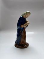 Antiek 19e eeuws aardewerk beeld Madonna met Kind, Hasselt, Antiek en Kunst, Ophalen