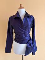 Pauw paarse zijden wikkelblouse. Maat 2, Kleding | Dames, Blouses en Tunieken, Maat 38/40 (M), Paars, Pauw, Ophalen of Verzenden