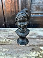 Borststuk meisje met sjaal, Antiek en Kunst, Curiosa en Brocante, Ophalen of Verzenden