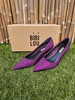 Roze/paarse suède pump #glittersteentjes #qeeniehak #party, Bibi lou, Pumps, Overige kleuren, Ophalen of Verzenden