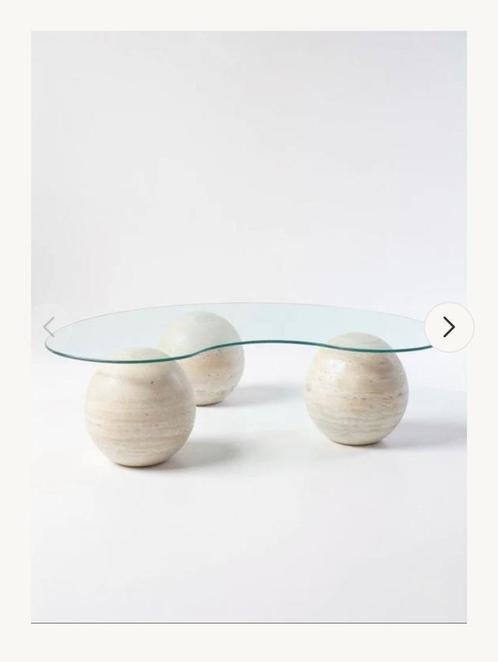 Travertin Area8 Salontafel, Huis en Inrichting, Tafels | Salontafels, Zo goed als nieuw, Minder dan 50 cm, 50 tot 100 cm, 100 tot 150 cm