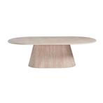 Travertin salon/eetafel, Ophalen of Verzenden, Nieuw, Rechthoekig, Minder dan 50 cm