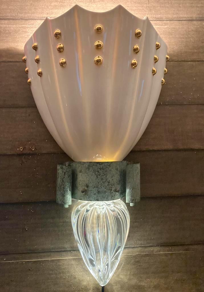 Zeldzame Borek Sipek lamp, wereldberoemd designer kunstenaar, Huis en Inrichting, Lampen | Wandlampen, Zo goed als nieuw, Glas