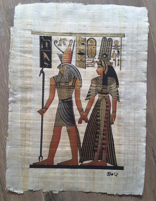 Egyptisch Papyrus schilderij, Antiek en Kunst, Kunst | Niet-Westerse kunst, Ophalen of Verzenden