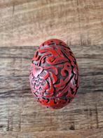 Oosters rood decoratief ei, Ophalen of Verzenden