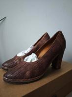 Shabbies Amsterdam bruin geprint leren pumps maat 37, Kleding | Dames, Schoenen, Instappers, Ophalen of Verzenden, Zo goed als nieuw