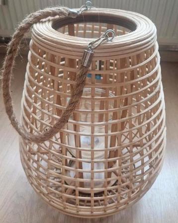 2 Intratuin windlichten van hout H41xB34  beschikbaar voor biedingen
