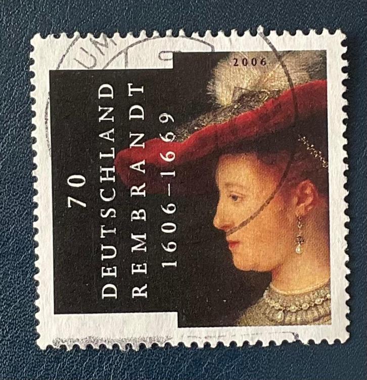 2006 Nederland Rembrandt uit prestigeboekje 11 gestempeld., Postzegels en Munten, Postzegels | Nederland, Gestempeld, Na 1940