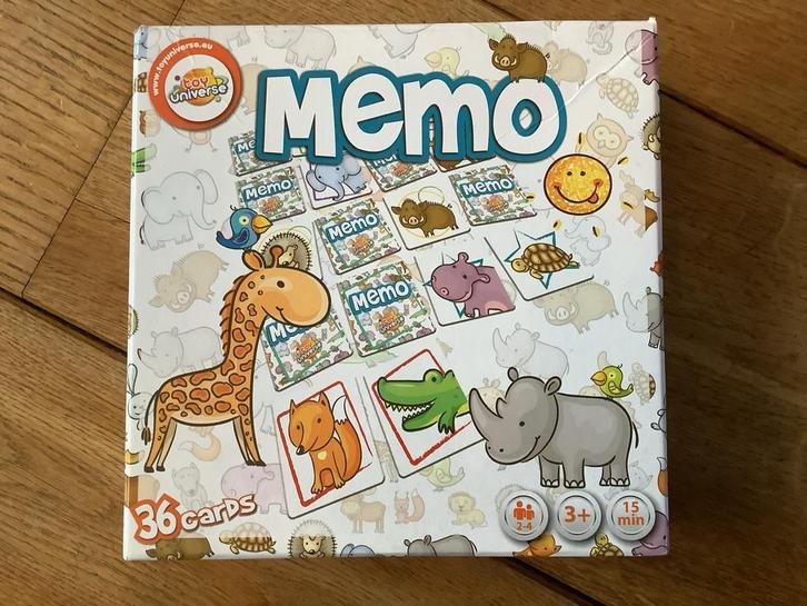 Dieren Memo Toy Universe - Compleet!, Kinderen en Baby's, Speelgoed | Overig, Gebruikt, Jongen of Meisje, Ophalen of Verzenden