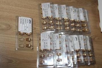 158 stuks verguld RCA / tulp/ Cinch / connector chassis beschikbaar voor biedingen