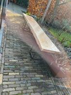 Lange houten tafel, Tuin en Terras, Tuinbanken, Ophalen, Gebruikt, Hout