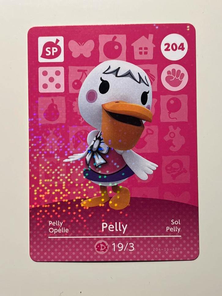 Nintendo Animal Crossing Cards - Series 3 - card 204 Pelly, Spelcomputers en Games, Games | Nintendo Switch, Zo goed als nieuw
