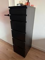 Ladekast met spiegelklep IKEA zwart bruin, Huis en Inrichting, Kasten | Ladekasten, Ophalen, Minder dan 50 cm, 5 laden of meer