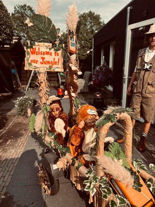 Safari feest, Kinderen en Baby's, Carnavalskleding en Verkleedspullen, Zo goed als nieuw, Jongen of Meisje, Ophalen