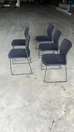 5 zwarte stoelen, Zo goed als nieuw, Zwart, Ophalen