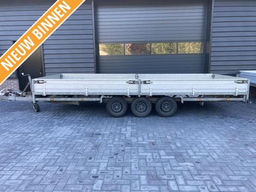 Plateauwagen aanhanger aanhangwagen rijplaten 3500 kg, Auto diversen, Aanhangers en Bagagewagens, Gebruikt