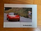 Mazda MX-5 brochure 1990, Boeken, Ophalen of Verzenden, Zo goed als nieuw