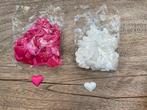 Stoffen hartjes wit en roze voor huwelijk strooien versieren, Ophalen of Verzenden, Nieuw, Versiering, Geboorte of Huwelijk