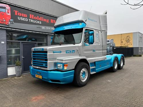 Scania T143-420 V8 Torpedo 6x2 V8 (bj 1995), Auto's, Vrachtwagens, Particulier, Lichtmetalen velgen, Scania, Diesel, Euro 1, Geïmporteerd
