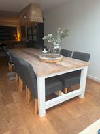 Robuuste Steigerhouten Eettafel 110x300cm, Huis en Inrichting, Tafels | Eettafels, Ophalen, Gebruikt, 100 tot 150 cm, 200 cm of meer