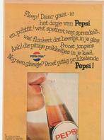retro reclame 1971 Pepsi cola frisdrank floep gaat 't dopje, Verzenden, Overige typen