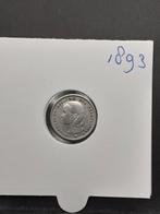 10 cent 1893 koningin Wilhelmina, Zilver, Ophalen of Verzenden, 10 cent, Koningin Wilhelmina