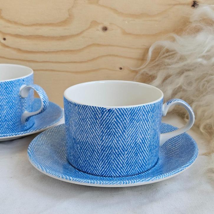 Royal Stafford kop en schotel jeans blauw | per stuk, Huis en Inrichting, Keuken | Servies, Zo goed als nieuw, Kop(pen) en/of Schotel(s)