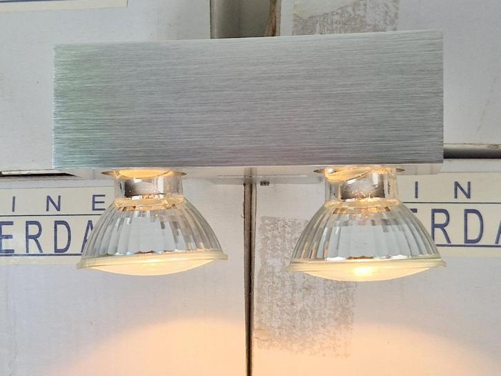 modern Set 4 linea verdace lv 30267 wandlamp coast-2 alu, Huis en Inrichting, Lampen | Wandlampen, Nieuw, Metaal, Ophalen of Verzenden