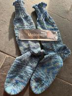 Zelf gebreide sokken. Mt44-45 blauw, Kleding | Heren, Sokken en Kousen, Ophalen of Verzenden, Nieuw, Maat 43 t/m 46, Blauw